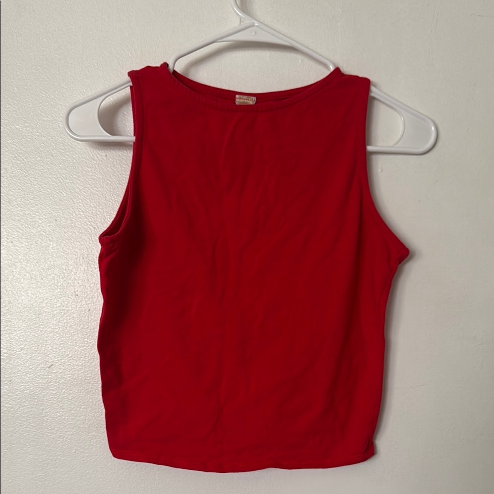 Red Sleeveless Women's Top